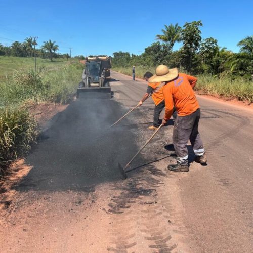 Manutenção na RO-010 é iniciada para fortalecer infraestrutura e garantir mais segurança na Zona da Mata