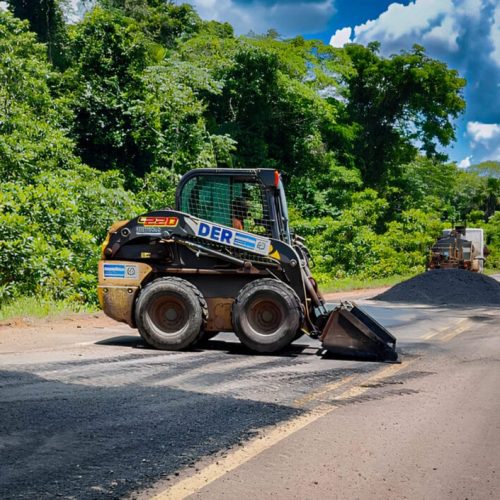 Manutenção asfáltica reforça mobilidade na RO-257, entre perímetro urbano de Ariquemes e o distrito 5° BEC