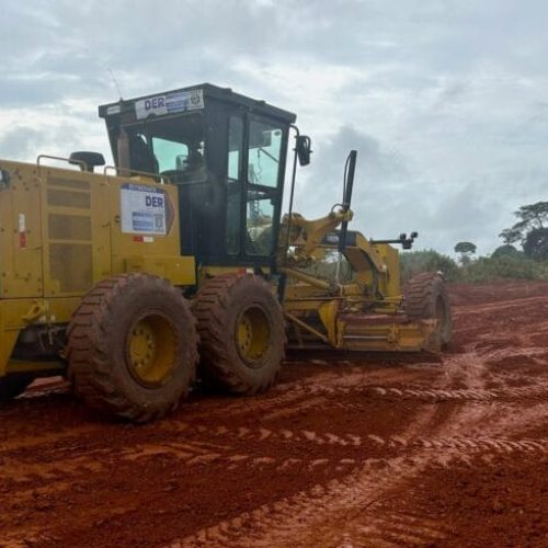 Obras de terraplanagem avançam na RO-494, na região da Zona da Mata
