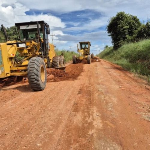 Governo de RO dá início ao Plano Anual de Manutenção na Rodovia-135, entre Alta Floresta d’Oeste e Novo Horizonte d’Oeste
