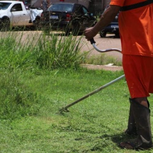 Reeducandos realizam serviços de manutenção urbana em Cacoal por meio de projeto de reintegração social