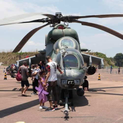 Interação entre forças de segurança e sociedade marcam participação da Polícia Penal em evento na Base Aérea de Porto Velho
