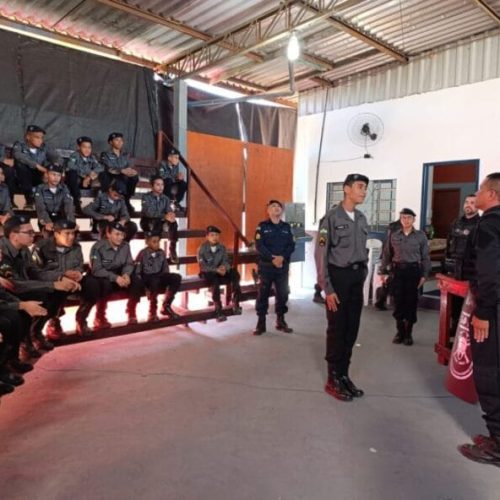 Policiais mirins de Ji-Paraná participam de palestra do projeto educativo da Sejus