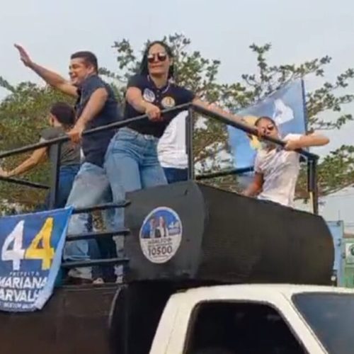 Na reta final da sua campanha, o candidato a vereador Adalto de Bandeirantes faz grande carreata em UB