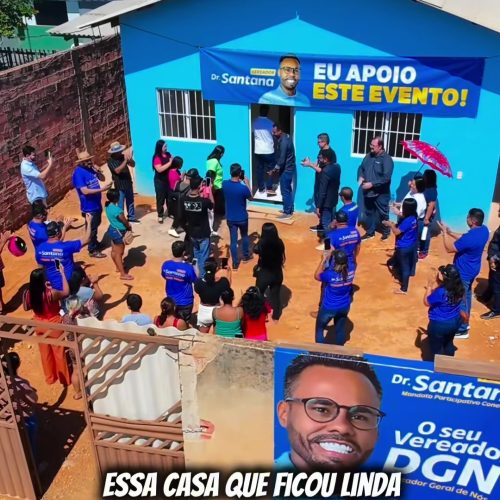 Vereador Dr. Santana dá exemplo e constrói casa para família que perdeu tudo em incêndio