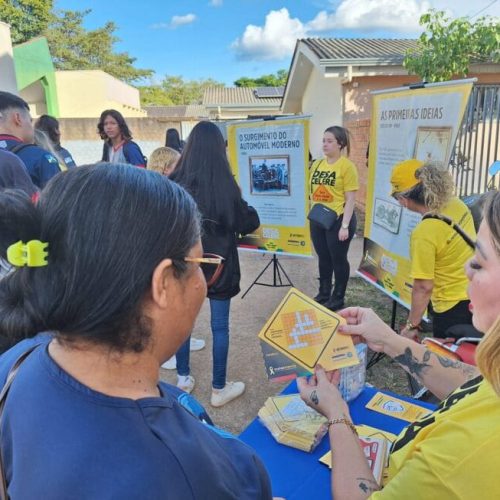 Atividades de educação e conscientização de trânsito foram realizadas durante semana de prevenção às drogas