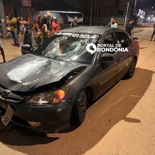 Andarilho fica em estado grave e cachorro morre durante atropelamento na avenida Jorge Teixeira