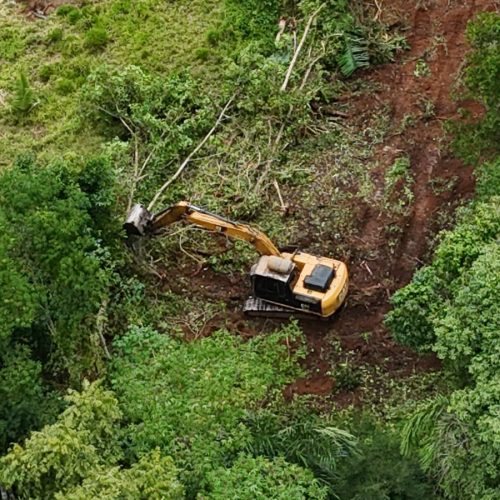 Operação Hiléia: Batalhão de Polícia Ambiental flagra desmatamento em reserva legal e apreende escavadeira em Campo novo de Rondônia
