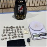 POLÍCIA MILITAR PRENDE SUSPEITO DE FURTOS E APREENDE DROGAS DURANTE OPERAÇÃO FORÇA TOTAL