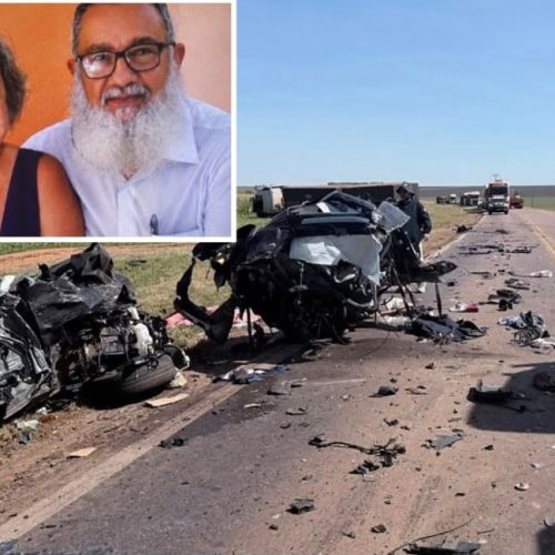 Servidor da UNIR e esposa morrem após carro ser esmagado entre caminhões na BR-364 em Mato Grosso