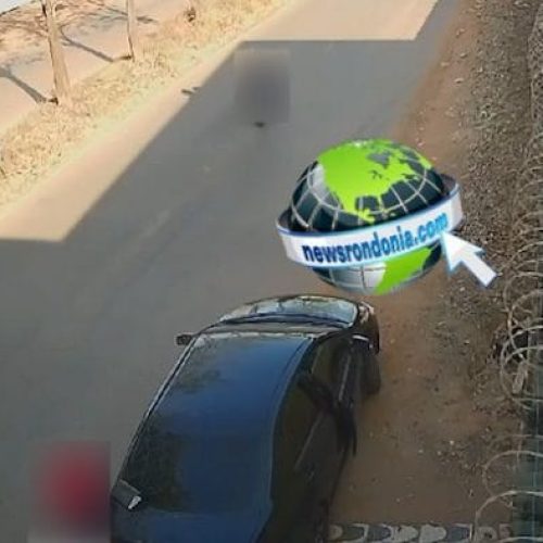 Câmera registra acidente em tentativa de fuga de bandidos na zona leste