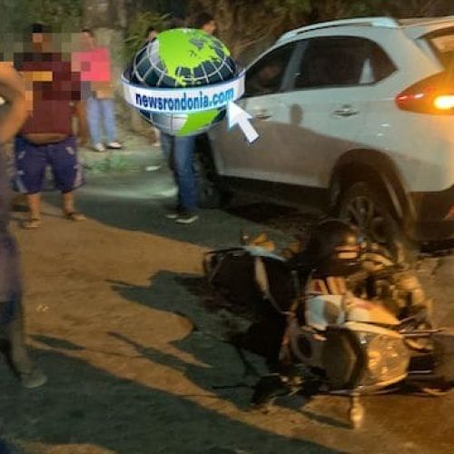 Motorista de SUV faz conversão e derruba motociclista na Três e Meio