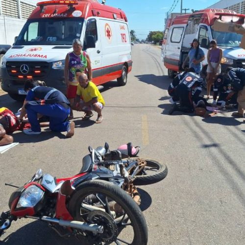 Acidente grave deixa mãe e filho em estado gravíssimo, em Porto Velho