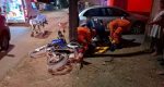 Motociclista colide contra poste na zona leste da capital