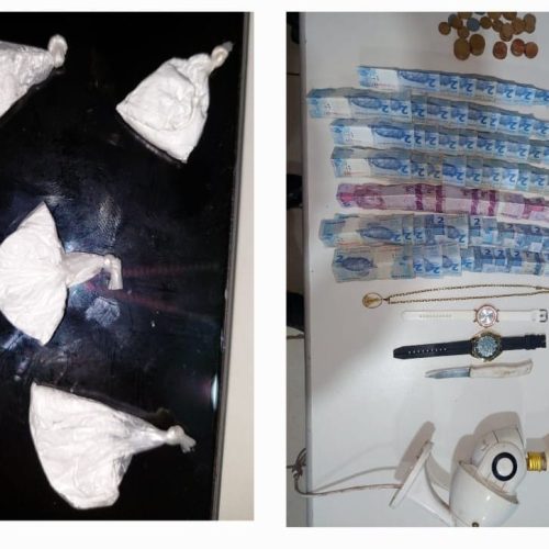 Jovem é preso por tráfico em residência na avenida Pinheiro Machado