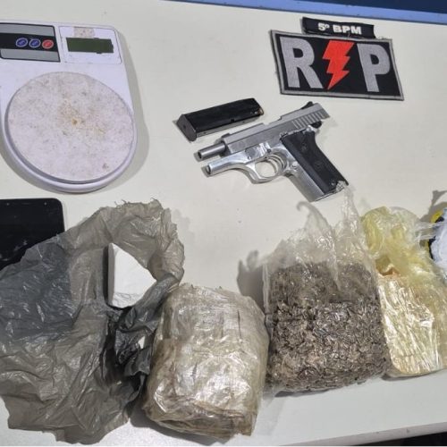 Polícia apreende grande quantidade de drogas e arma durante operação na Zona Leste de Porto Velho