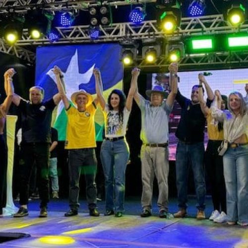 Senador Jaime Bagattoli oficializa apoio do PL à reeleição do Delegado Flori, em Vilhena