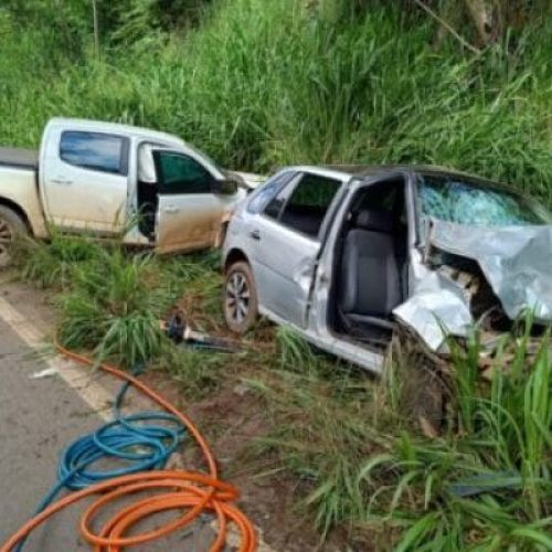 Idoso não resiste e morre em acidente envolvendo três veículos na BR-435
