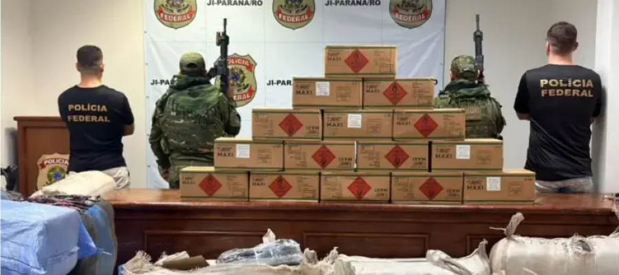 BPFRON apreende mais de trinta e cinco mil mercadorias estrangeiras ilegais em São Miguel do Guaporé