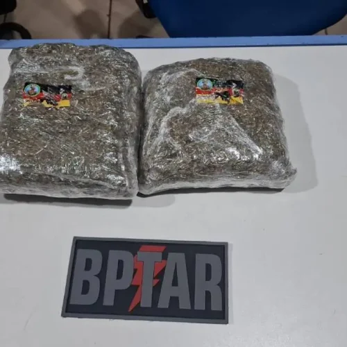 BPTAR apreende 2 kg de maconha em operação contra facção em Porto Velho