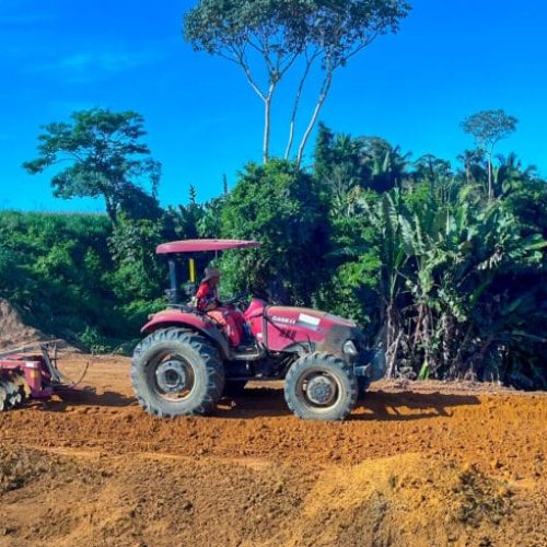 Bueiro com 30 metros de extensão está sendo construído pelo governo de RO na Rodovia-459, sentido Alto Paraíso