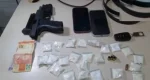 Casal é preso com arma e drogas após disparos próximo ao aeroporto em Porto Velho