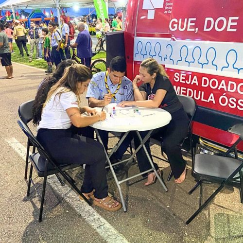 Cadastro de doadores de medula óssea é realizado durante ação do Maio Amarelo