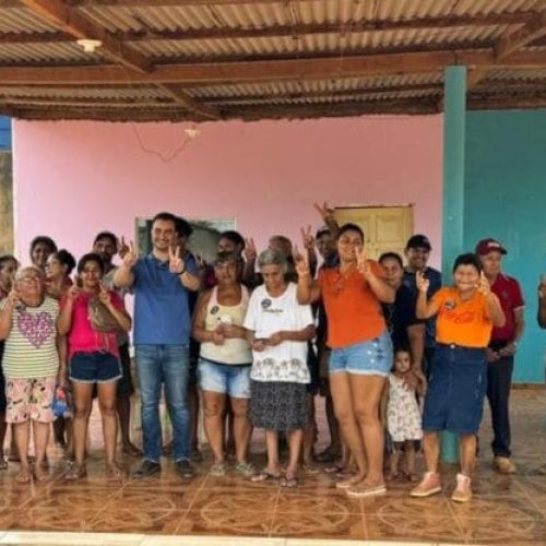 Candidato a prefeito Célio Lopes propõe orçamento especial para os distritos durante visita a União Bandeirantes