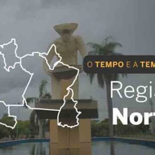 Pancadas de chuva e trovoadas isoladas no Norte, nesta segunda-feira (11)