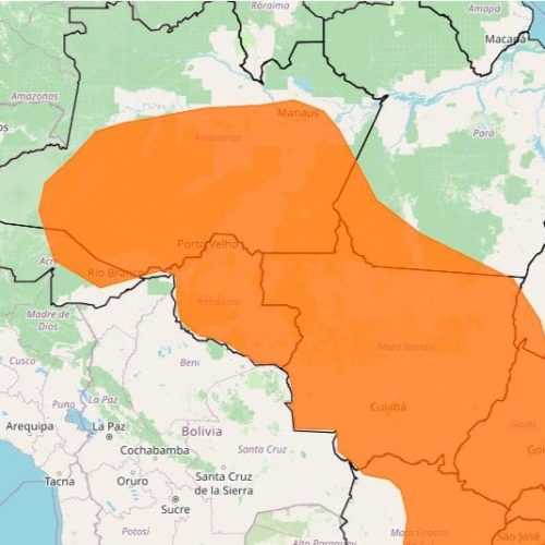 Inmet alerta para chuvas intensas em Rondônia até sexta-feira