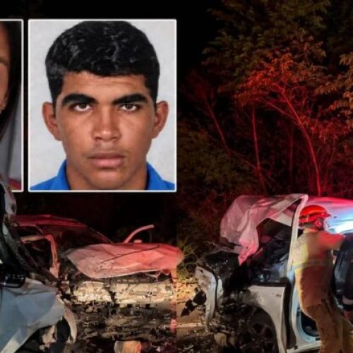 Colisão frontal entre duas caminhonetes deixa dois mortos e seis feridos na BR-364