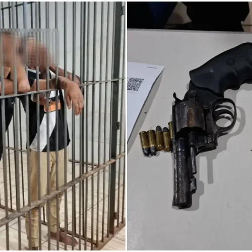 Dupla é presa com arma de fogo pela PM em Nova Mutum Paraná