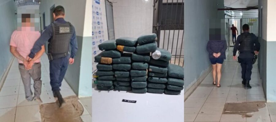 Casal é preso com mais de 40 kg de maconha em Porto Velho
