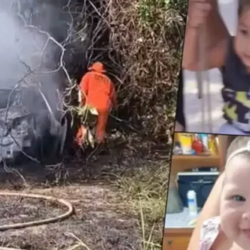 Crianças morrem em acidente de carro com incêndio em Rondônia