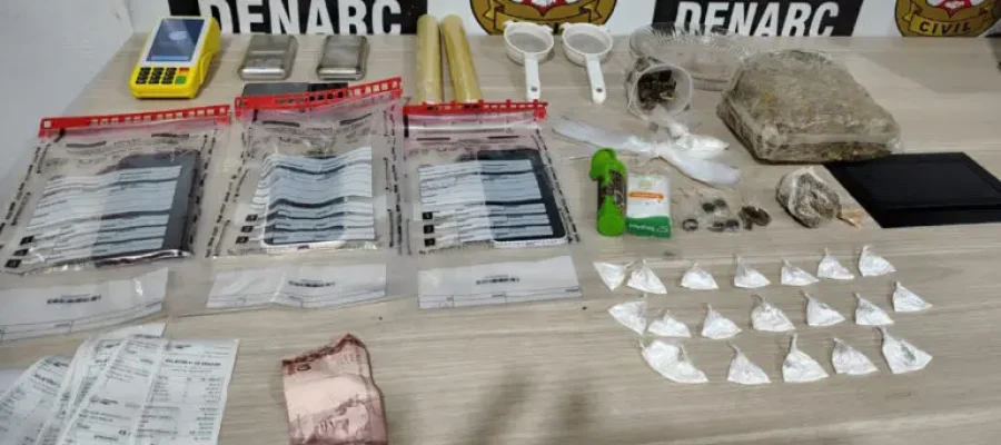 DENARC apreende drogas e detém irmãos durante operação em Porto Velho