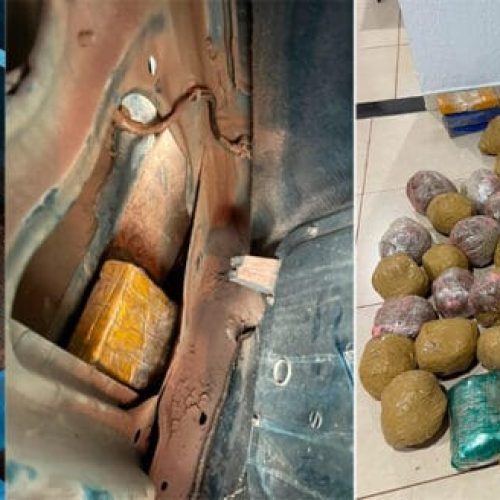 Traficante é preso com cerca de 50 kg de drogas durante ação conjunta da PM e Civil