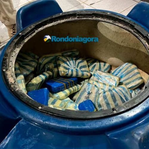 Motorista é flagrado transportando quase 80 kg de drogas escondidos em caixa d’água na capital