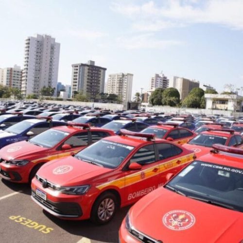 Governo de RO reforça segurança pública com entrega de novos veículos