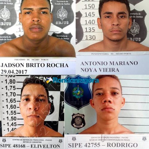 Quatro presidiários fogem do Urso Panda, na capital, nesta segunda-feira