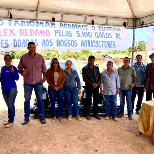 Emenda do deputado Alex Redano garante entrega de 5 toneladas de fertilizantes em Costa Marques