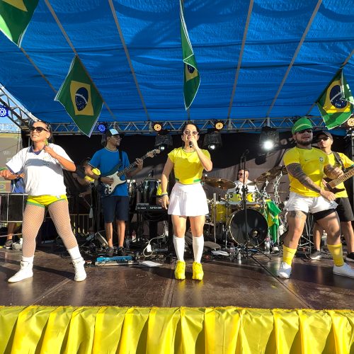 Artistas locais deram o tom da festa na Rua do Hexa