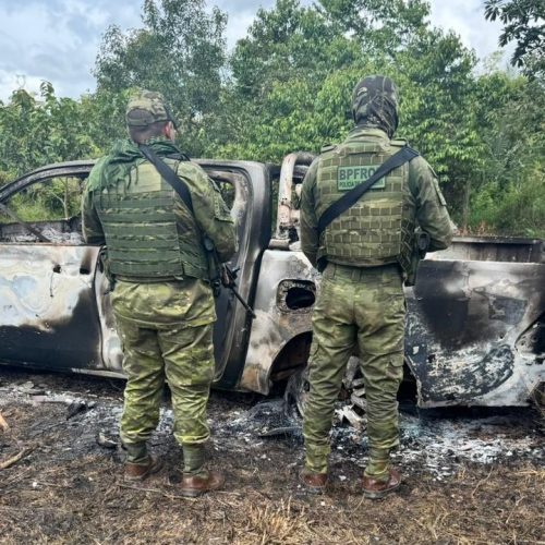 FORÇAS DE SEGURANÇA ATUAM EM ÁREA RURAL PARA REMOÇÃO DE CORPO DE POLICIAL CIVIL