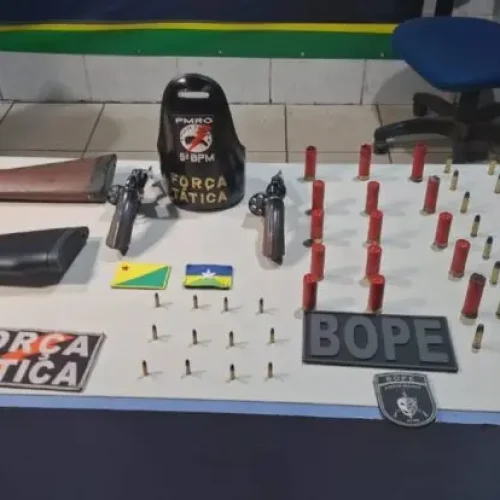 Garimpeiro de 22 anos é preso com arsenal de armas de fogo em Porto Velho
