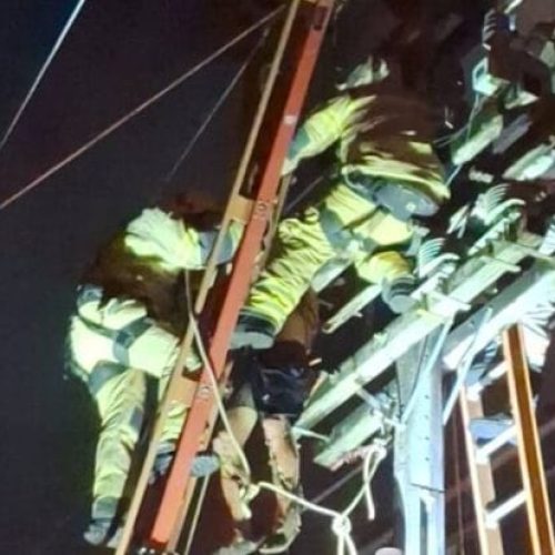 Homem é eletrocutado em poste ao tentar furto de fiação no centro de Porto Velho