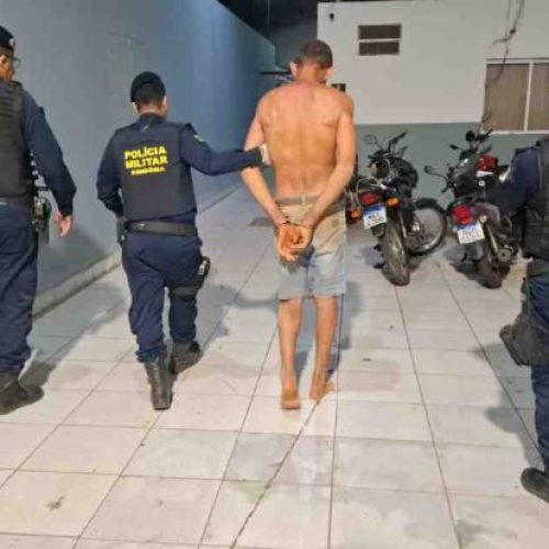 Homem é preso após denúncia de disparos de arma de fogo