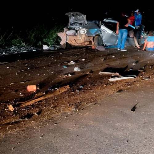 Colisão frontal na BR-319 deixa quatro mortos na região de Humaitá; um dos veículos seguia para Porto Velho
