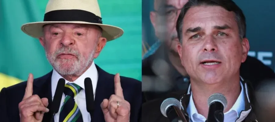 Os candidatos à presidência da República Lula e Flávio Bolsonaro (Fotos: Adriano Machado/Reuters e Diego Vara/Reuters)
