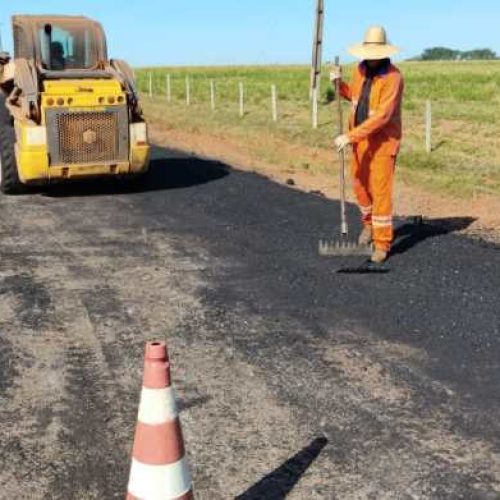 Rodovia-370 recebe micro revestimento asfáltico em ação do governo de RO