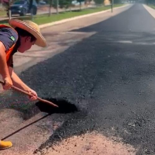 Mais de 37 quilômetros da RO-383 recebem recuperação asfáltica entre Cacoal e o distrito de Nova Estrela