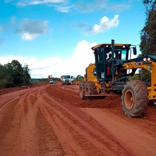 Governo de RO realiza manutenção com serviços de revestimento primário de tubos metálicos na RO-495 